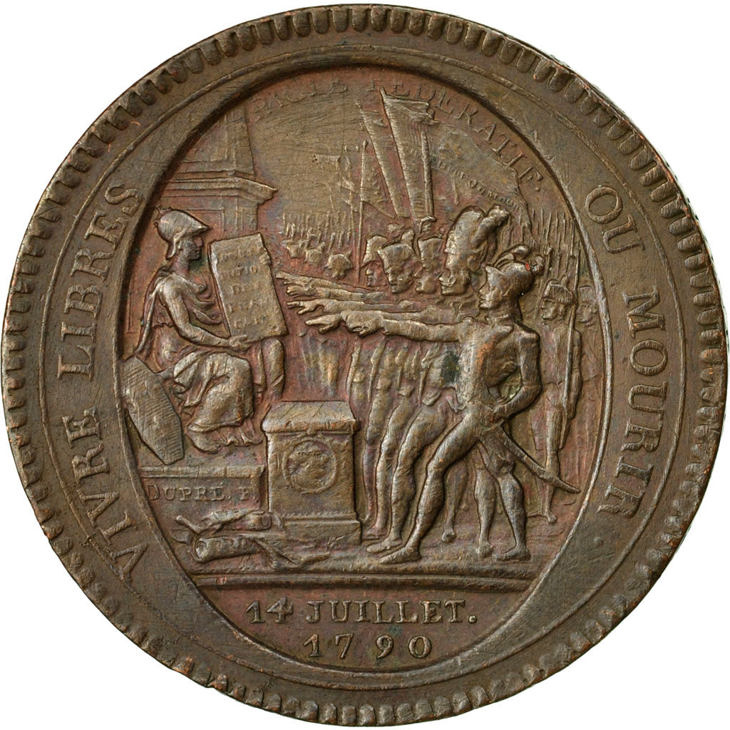 Münze, Frankreich, 5 Sols, 1792, Birmingham, SS+, Bronze, KM:Tn31