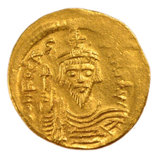 Phocas 602-610, Solidus, Constantinople, AU(55-58), Gold, 4.50
