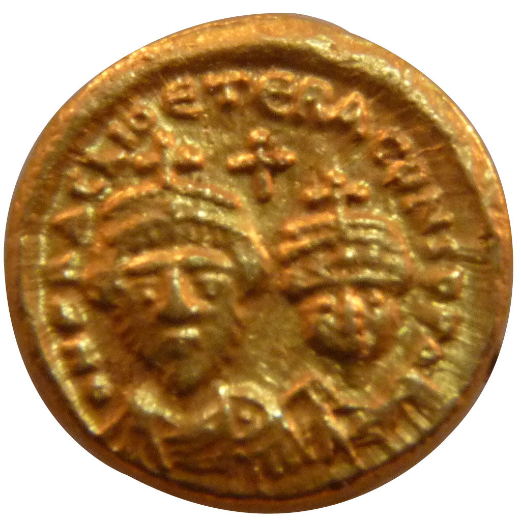 Heraclius 610-641, Solidus, Carthage, AU(55-58), Gold, 4.50