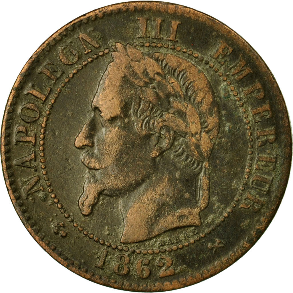 Monnaie, France, Napoleon III, Napoléon III, 2 Centimes, 1862, Bordeaux, TTB