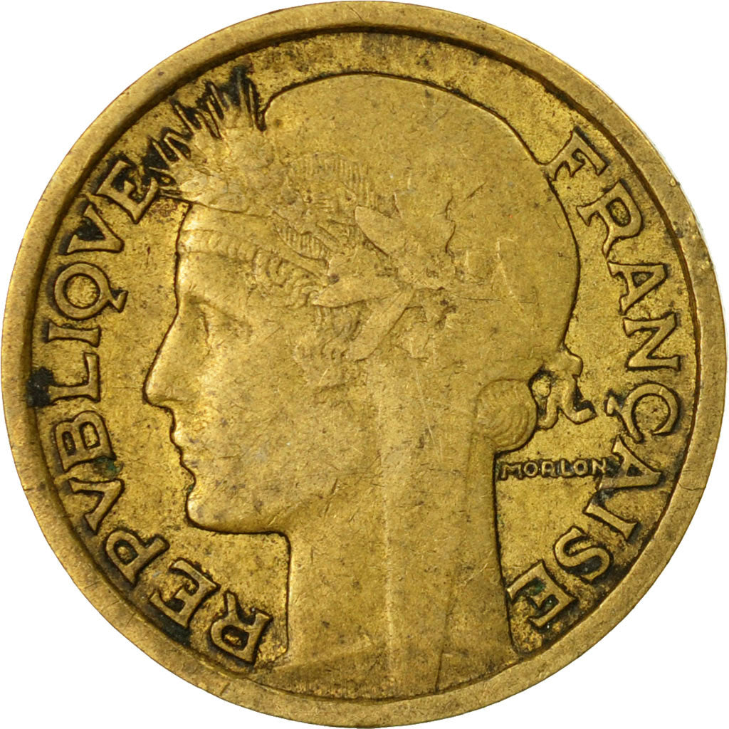 Coin, France, Morlon, 50 Centimes, 1937, Paris, VF(20-25), Aluminum-Bronze