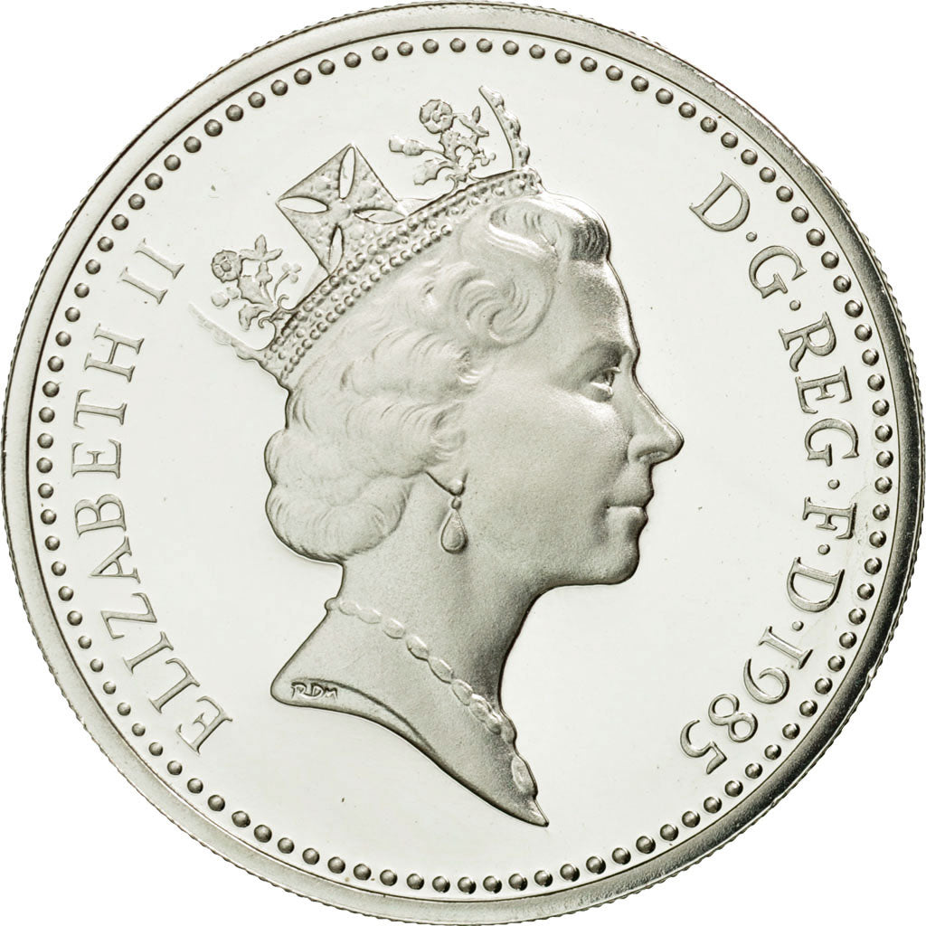 Coin, Great Britain, Elizabeth II, Pound, 1985, MS(65-70), Silver, KM:941a