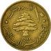 Coin, Lebanon, 10 Piastres, 1955, Paris, EF(40-45), Aluminum-Bronze, KM:23