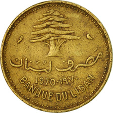 Coin, Lebanon, 10 Piastres, 1970, Paris, VF(30-35), Nickel-brass, KM:26