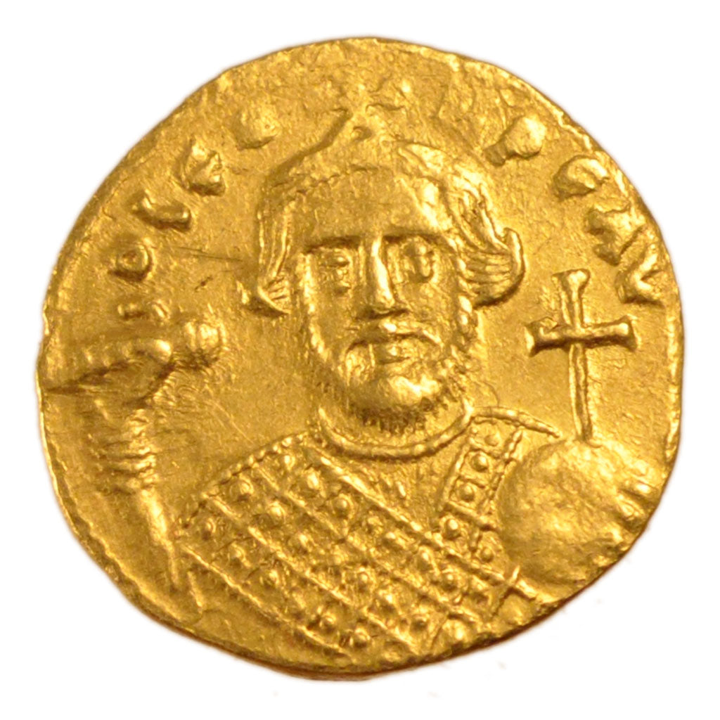 Leontius 695-698, Solidus, Constantinople, AU(50-53), Gold, 4.50