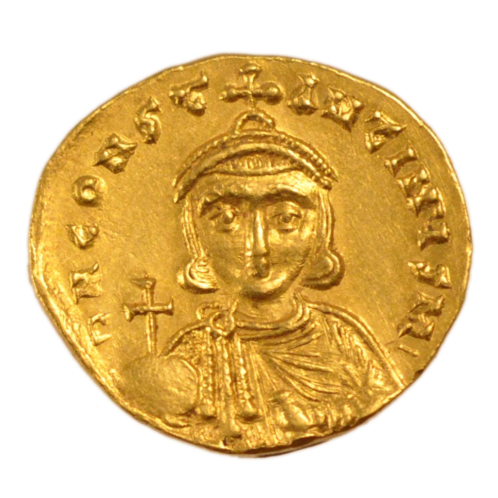 Leo III the Isaurian 717-741, Solidus, Constantinople, AU(50-53), Gold, 4.30