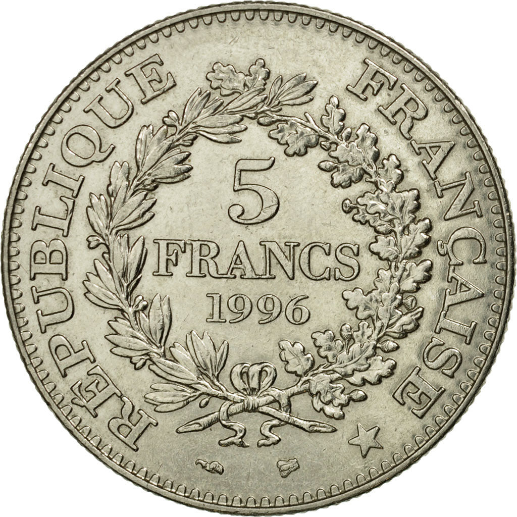 Monnaie, France, Hercule, 5 Francs, 1996, Paris, TTB, Nickel, KM:1155