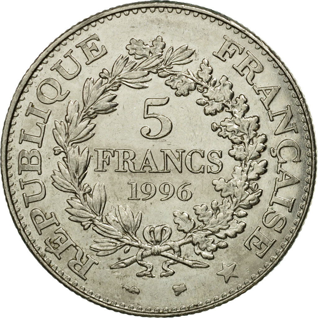 Coin, France, Hercule, 5 Francs, 1996, Paris, VF(30-35), Nickel, KM:1155