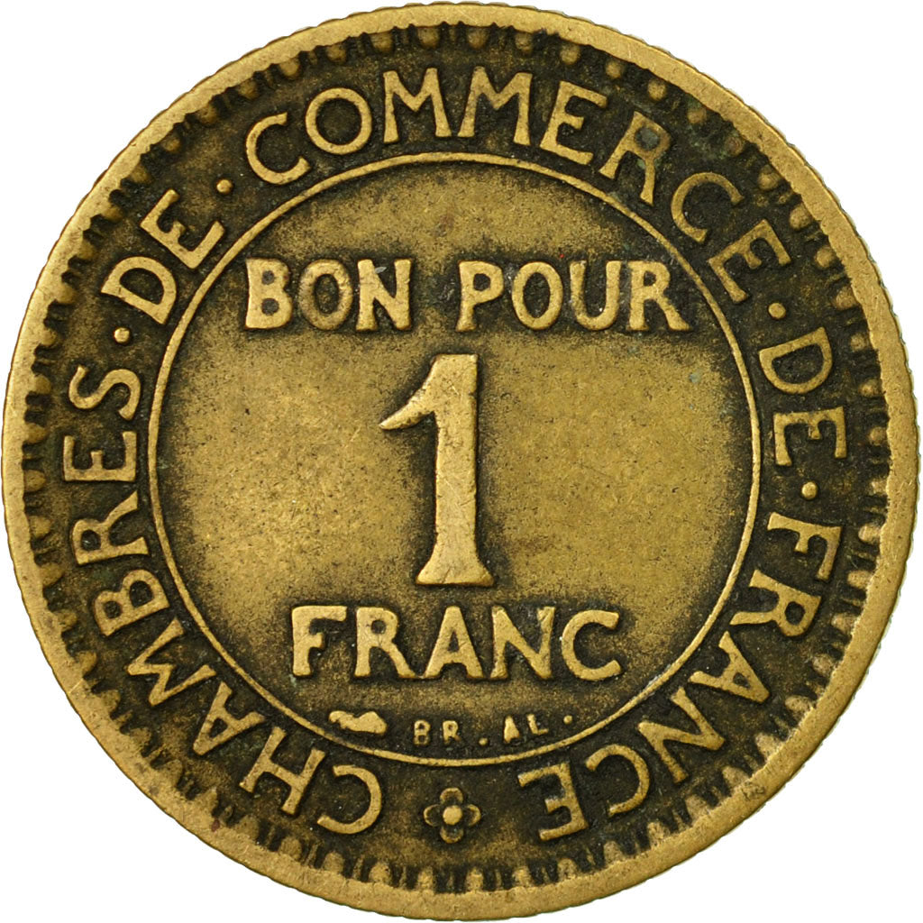 Coin, France, Chambre de commerce, Franc, 1923, Paris, VF(30-35)