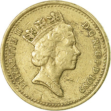 Coin, Great Britain, Elizabeth II, Pound, 1989, VF(20-25), Nickel-brass, KM:959