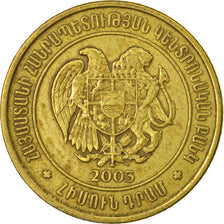 Coin, Armenia, 50 Dram, 2003, VF(30-35), Brass plated steel, KM:94