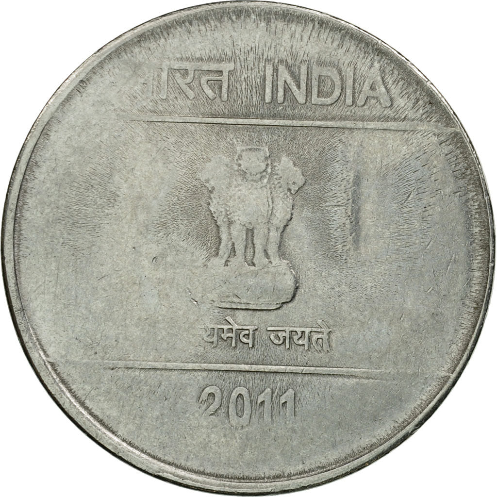 Coin, INDIA-REPUBLIC, Rupee, 2011, EF(40-45), Stainless Steel, KM:331