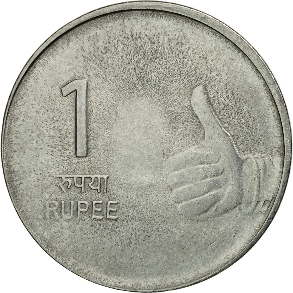 Coin, INDIA-REPUBLIC, Rupee, 2011, EF(40-45), Stainless Steel, KM:331