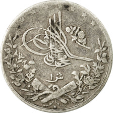Coin, Egypt, Muhammad V, Qirsh, 1911/AH1327, Misr, EF(40-45), Silver, KM:305