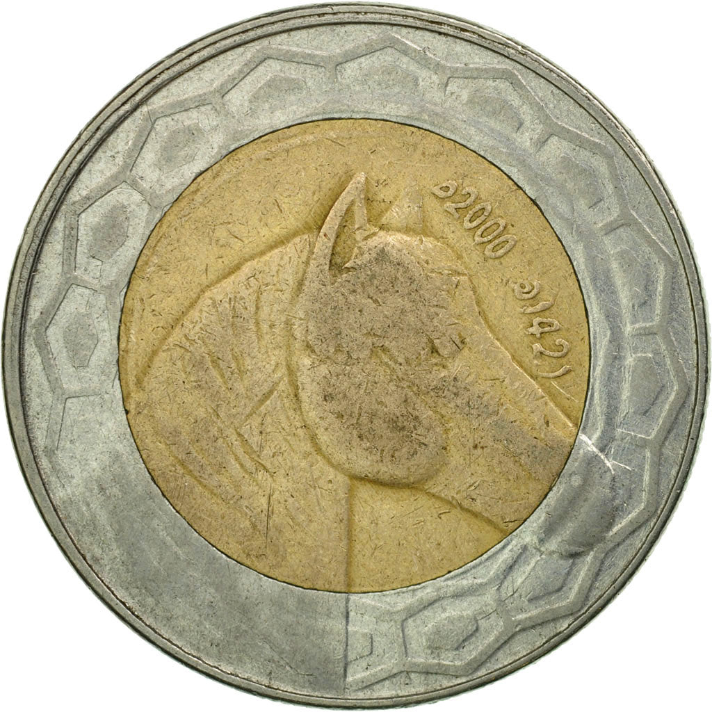 Coin, Algeria, 100 Dinars, 2000/AH1421, Algiers, VF(30-35), Bi-Metallic, KM:132