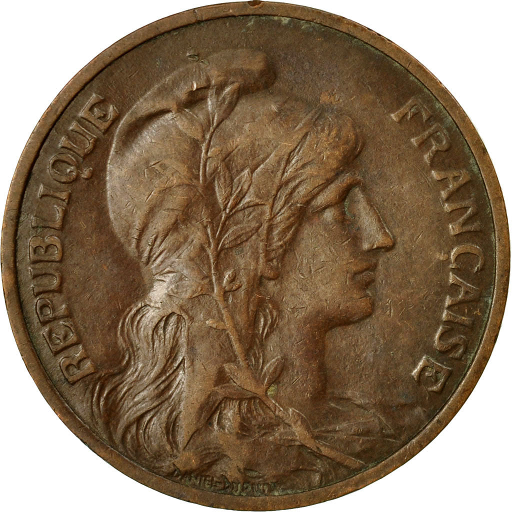 Coin, France, Dupuis, 5 Centimes, 1913, Paris, EF(40-45), Bronze, KM:842, Le