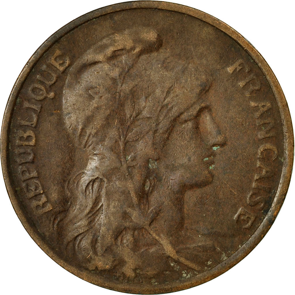 Moneta, Francja, Dupuis, 5 Centimes, 1911, Paris, VF(20-25), Bronze, KM:842, Le