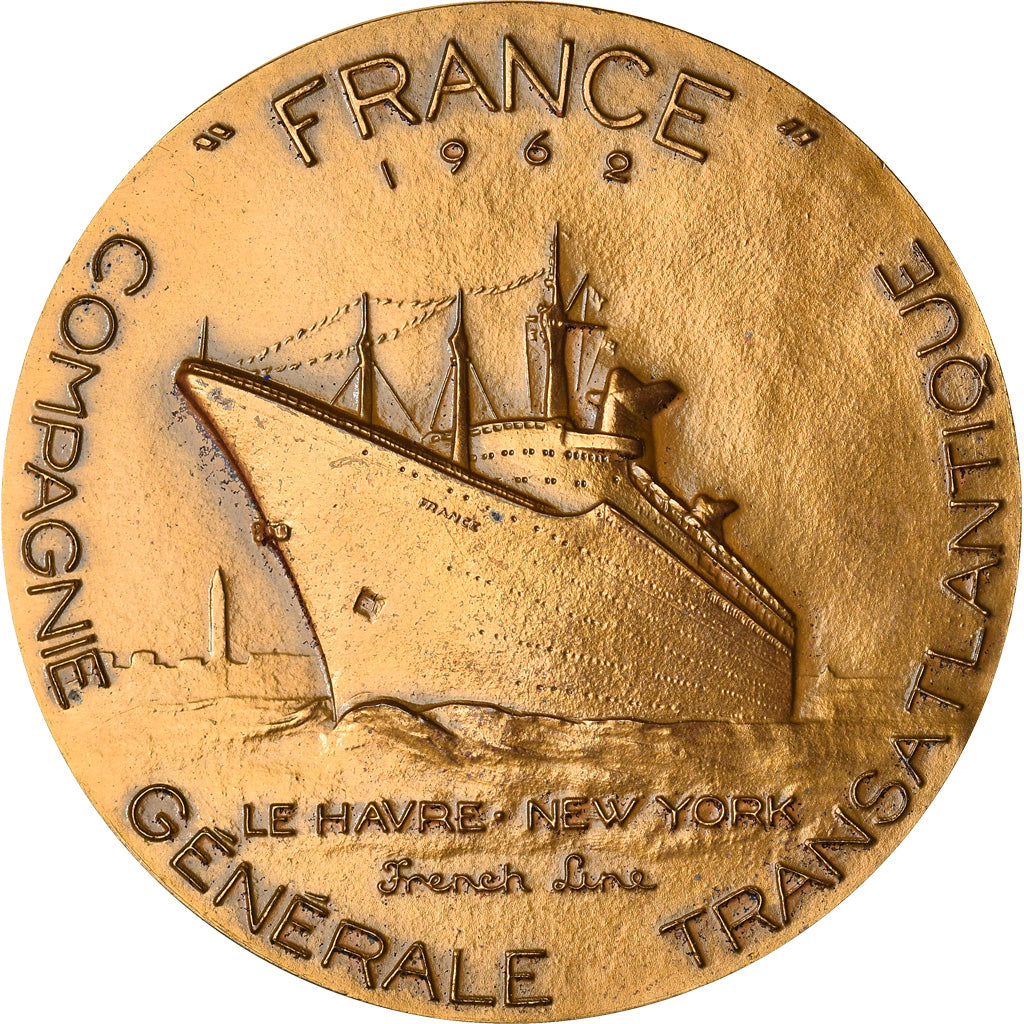 Francja, Medal, Compagnie Transatlantique, Croisières d'Adieu du France