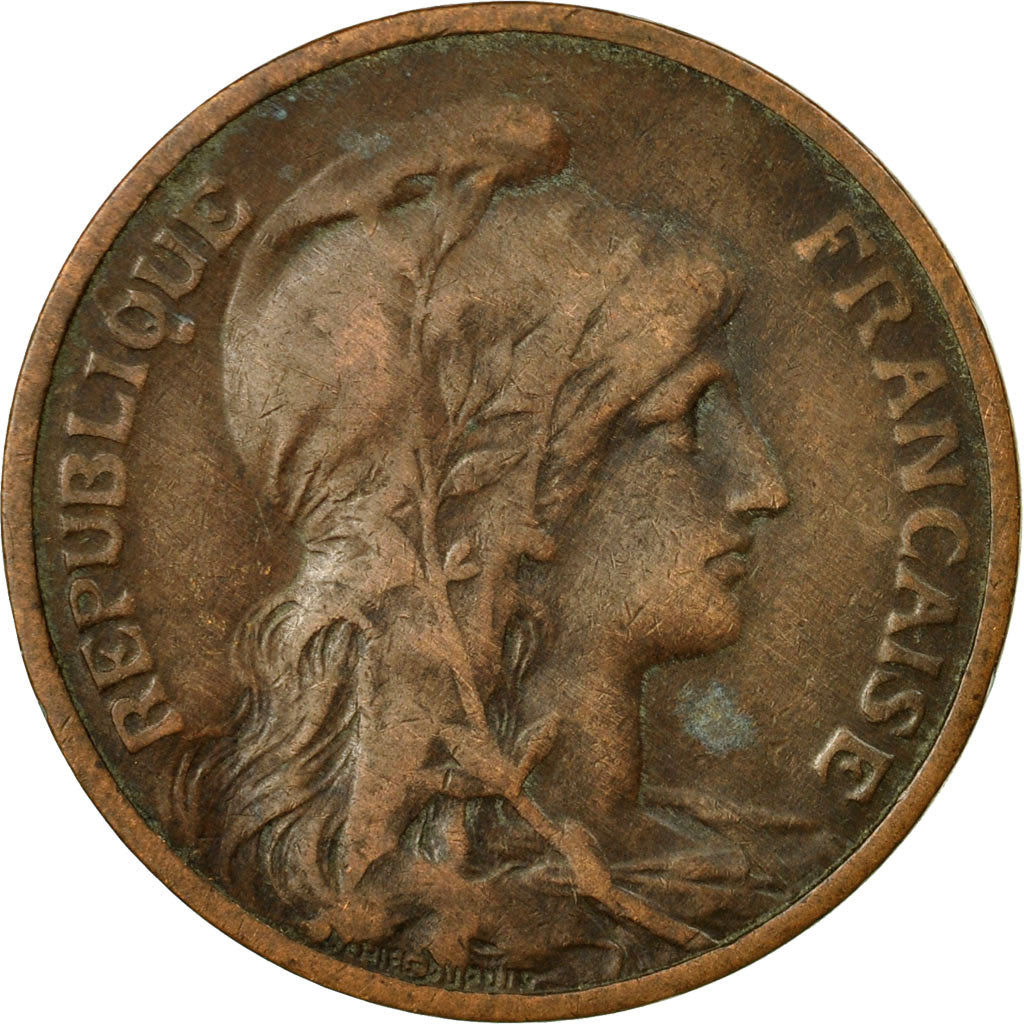 Monnaie, France, Dupuis, 5 Centimes, 1913, Paris, TB, Bronze, KM:842, Le