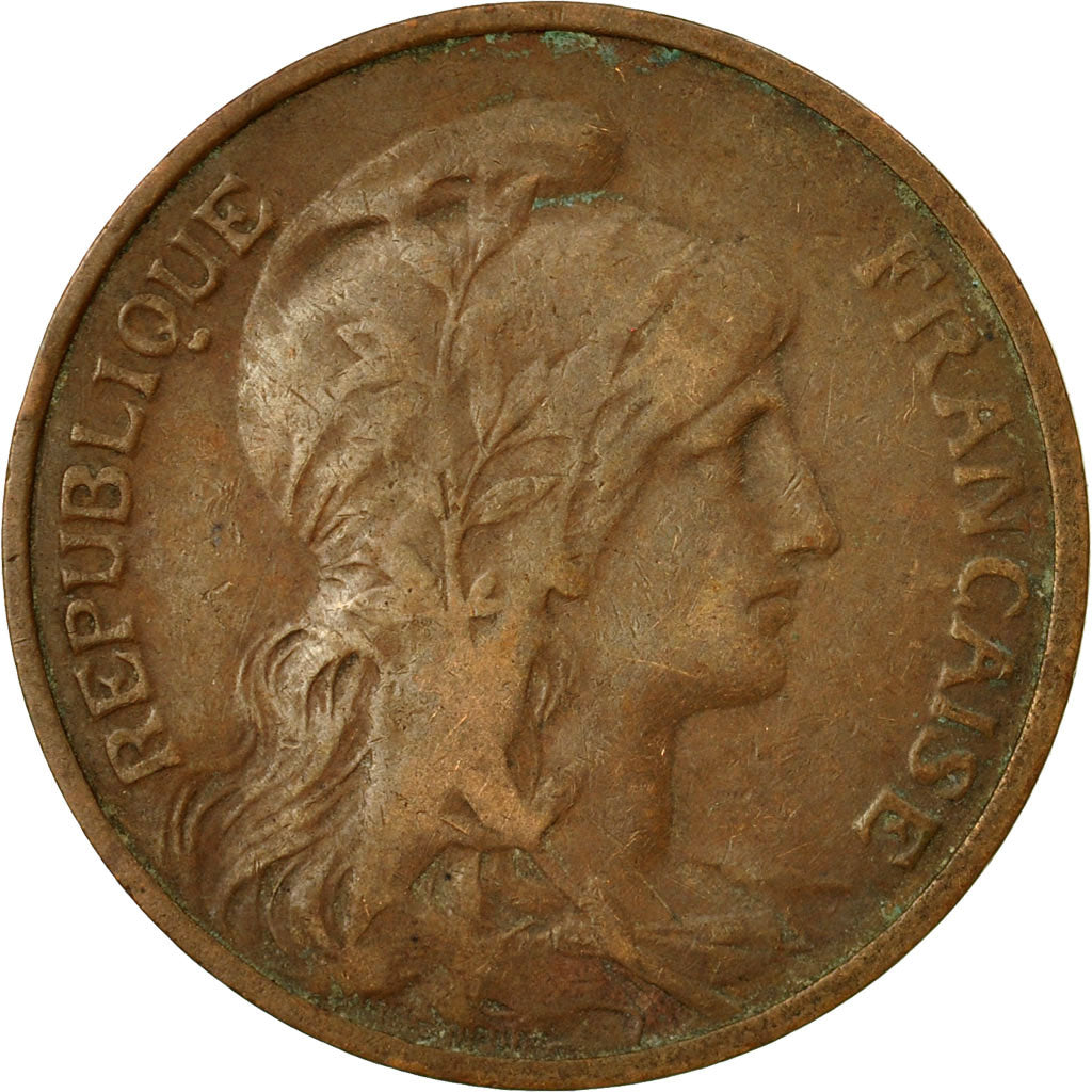 Moneta, Francja, Dupuis, 5 Centimes, 1917, Paris, VF(20-25), Bronze, KM:842, Le
