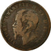 Moneda, Italia, Vittorio Emanuele II, 10 Centesimi, 1862, Milan, BC, Cobre