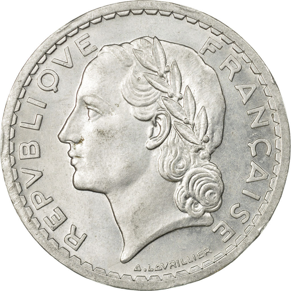 Monnaie, France, Lavrillier, 5 Francs, 1946, Beaumont - Le Roger, TTB