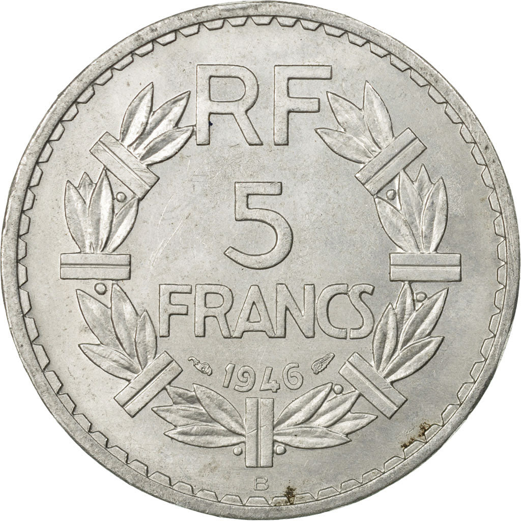 Monnaie, France, Lavrillier, 5 Francs, 1946, Beaumont - Le Roger, TTB