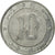 Moneda, Algeria, 10 Dinars, 2004 / AH1425, Algiers, BC+, Bimetálico, KM:124