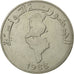 Coin, Tunisia, Dinar, 1988, Paris, EF(40-45), Copper-nickel, KM:319