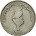 Moneta, Tunisia, 1/2 Dinar, 1990, Paris, VF(30-35), Miedź-Nikiel, KM:318