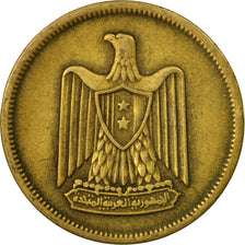 Coin, Egypt, 5 Milliemes, AH 1380/1960, VF(30-35), Aluminum-Bronze, KM:394