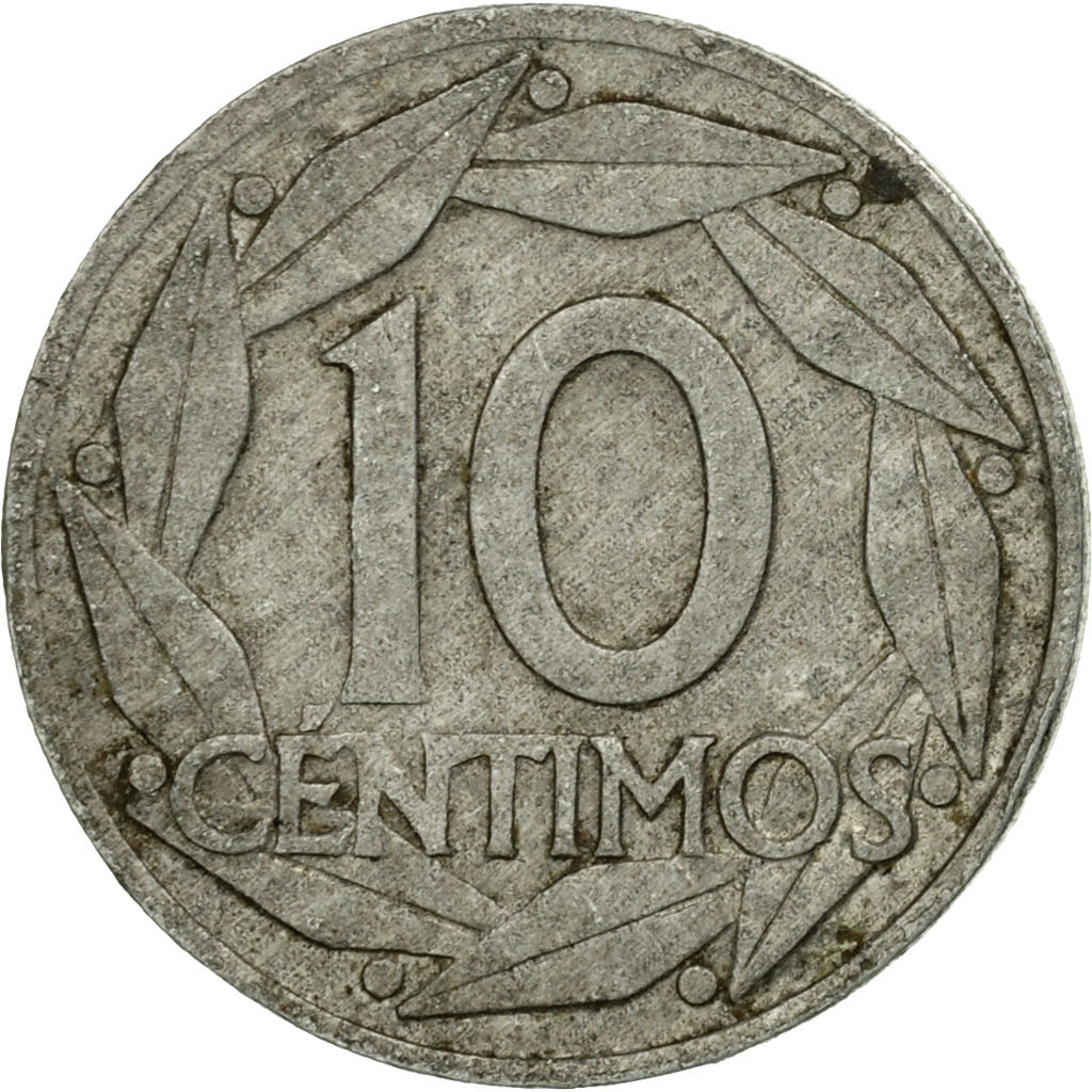 Coin, Spain, Francisco Franco, caudillo, 10 Centimos, 1959, F(12-15), Aluminum