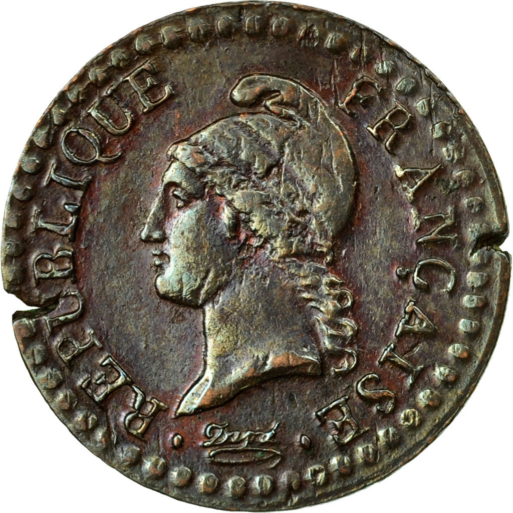Coin, France, Dupré, Centime, AN 6, Paris, F(12-15), Bronze, KM:646