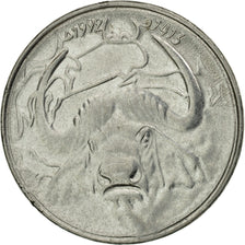 Coin, Algeria, Dinar, 1993/AH1413, Algiers, EF(40-45), Stainless Steel, KM:129