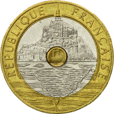 Coin, France, Mont Saint Michel, 20 Francs, 1992, Paris, EF(40-45)