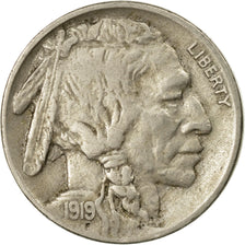 Munten, Verenigde Staten, Buffalo Nickel, 5 Cents, 1919, U.S. Mint