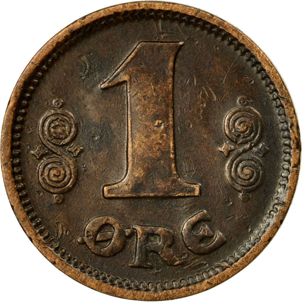 Coin, Denmark, Christian X, Ore, 1916, Copenhagen, EF(40-45), Bronze, KM:812.1