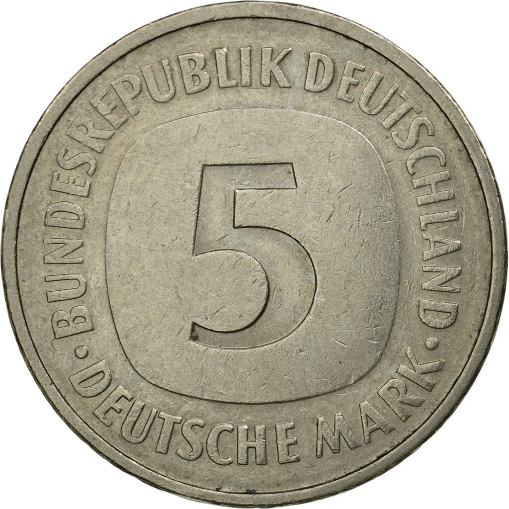 Monnaie, République fédérale allemande, 5 Mark, 1986, Munich, TTB