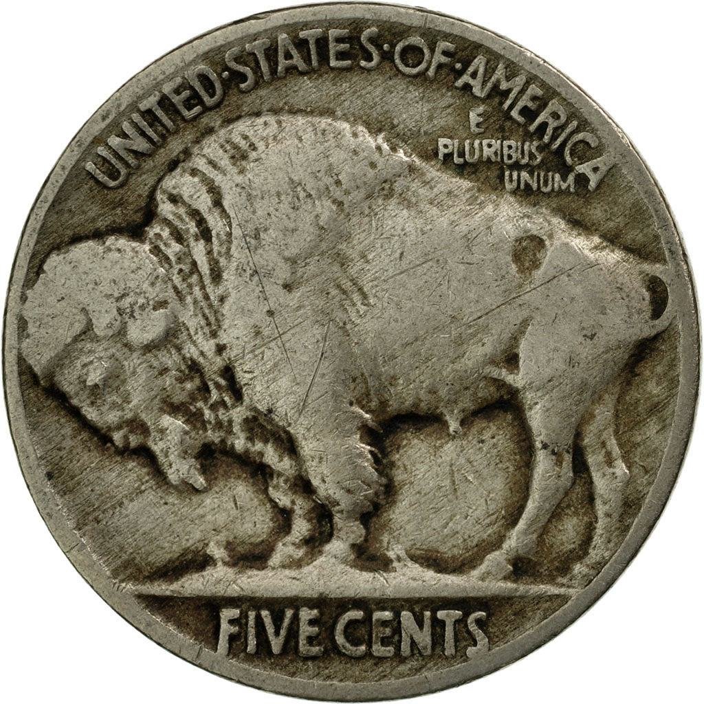 Coin, United States, Buffalo Nickel, 5 Cents, 1936, U.S. Mint, Philadelphia