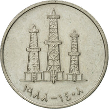 Coin, United Arab Emirates, 50 Fils, 1988/AH1408, British Royal Mint, EF(40-45)