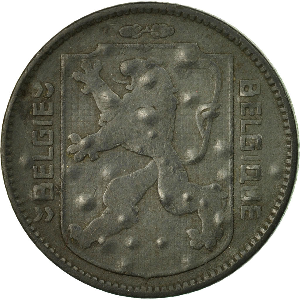 Coin, Belgium, Franc, 1944, EF(40-45), Zinc, KM:128