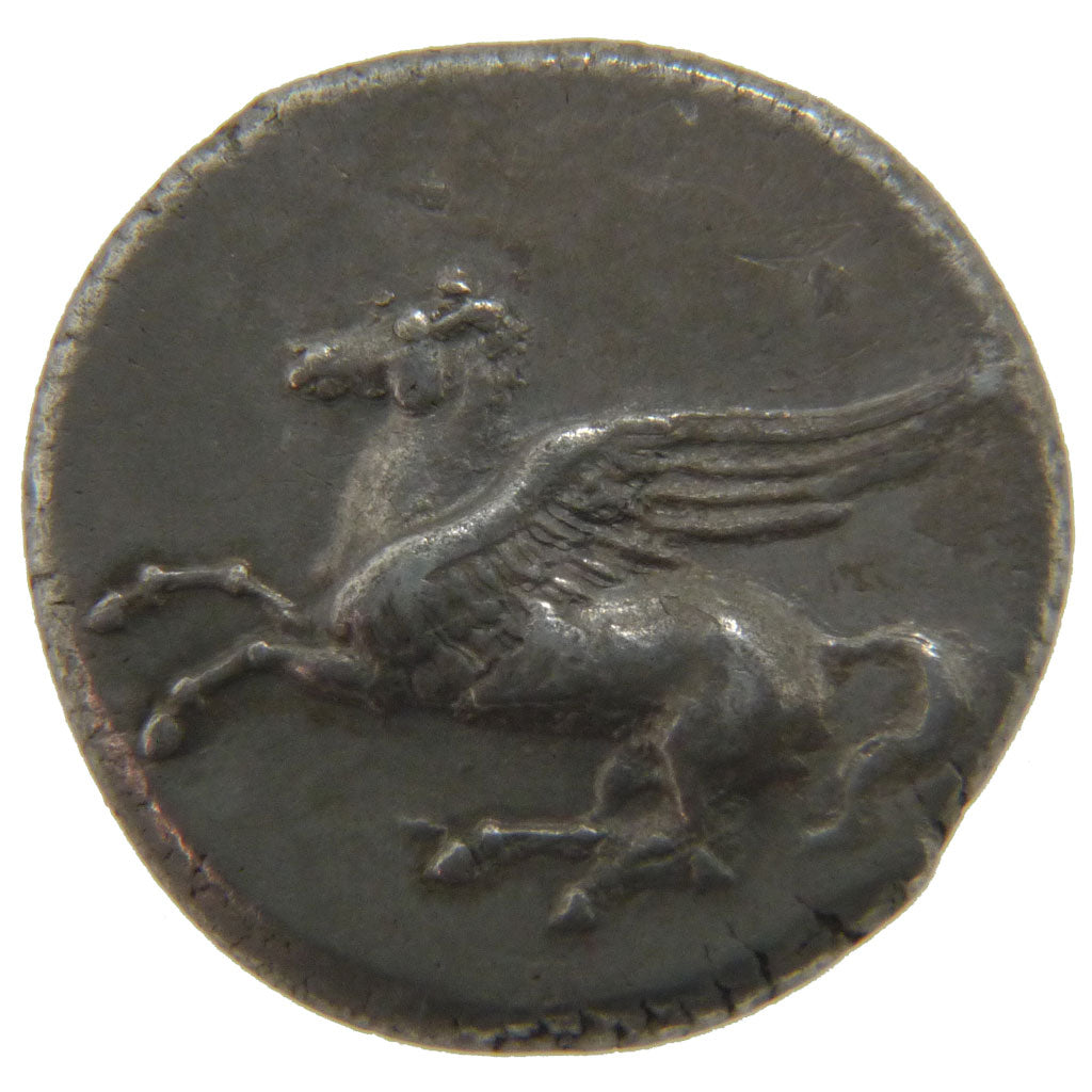 Sicily, Timol&eacute;on (344-336 Bf JC), Stater, AU(55-58), Silver, 8.40