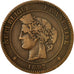 Coin, France, Cérès, 10 Centimes, 1897, Paris, VF(20-25), Bronze, KM:815.1, Le