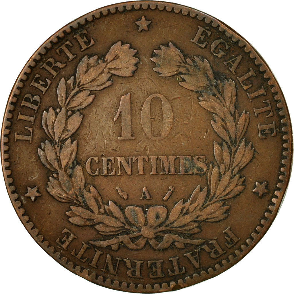 Coin, France, Cérès, 10 Centimes, 1894, Paris, VF(20-25), Bronze, KM:815.1, Le