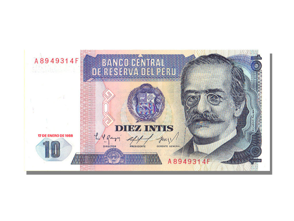 Peru, 10 Intis, 1986, 1986-01-17, UNC(65-70)