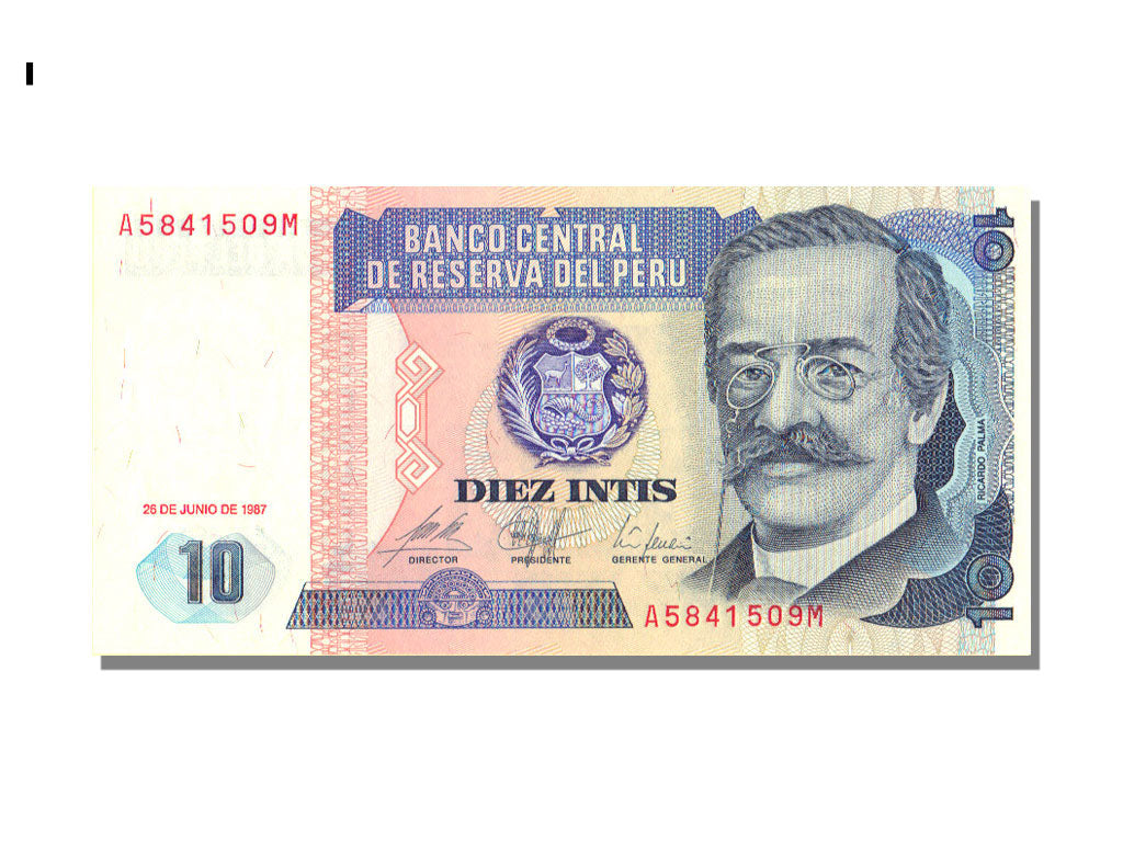 Peru, 10 Intis, 1987, KM #129, 1987-06-26, UNC(65-70), M