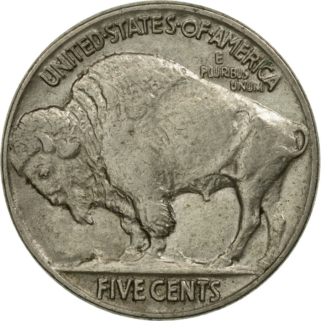 Coin, United States, Buffalo Nickel, 5 Cents, 1937, U.S. Mint, Philadelphia