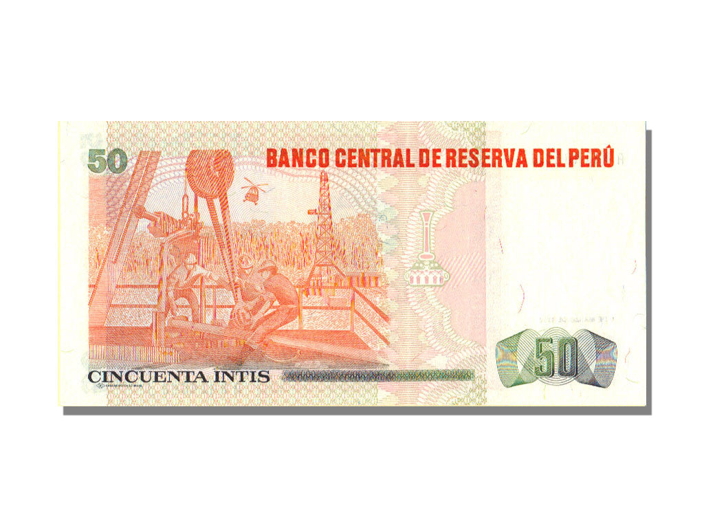 Peru, 50 Intis, 1986, KM #131a, 1986-03-06, UNC(65-70), J