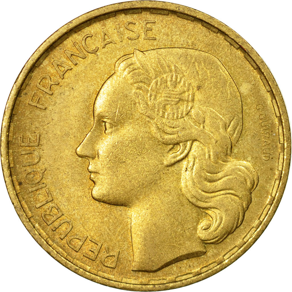 Münze, Frankreich, Guiraud, 20 Francs, 1952, Beaumont - Le Roger, VZ