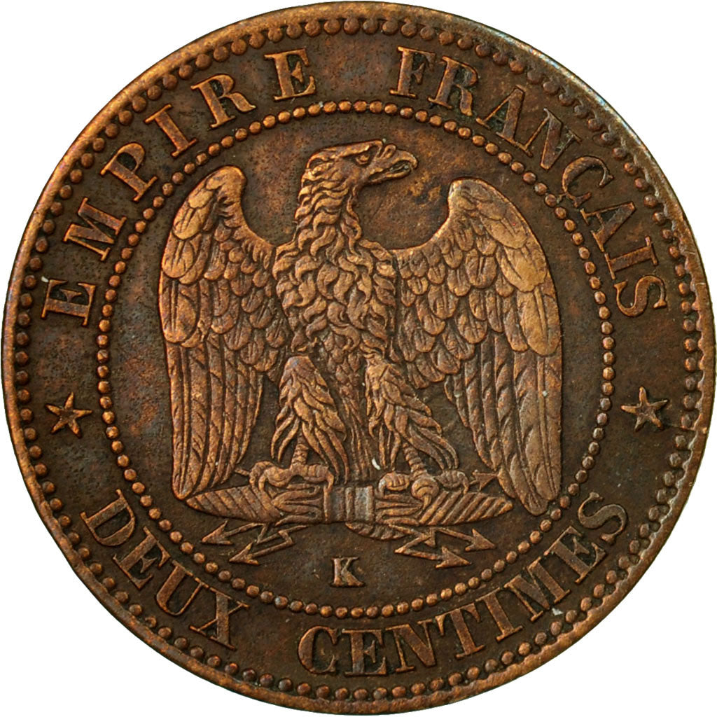 Coin, France, Napoleon III, Napoléon III, 2 Centimes, 1862, Bordeaux